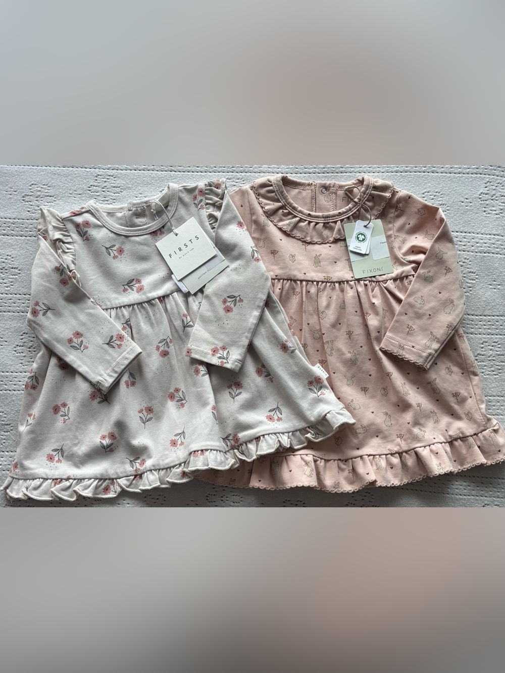 Organic Cotton Baby Girl Dress Set 3–6M | NWT | Bundle
